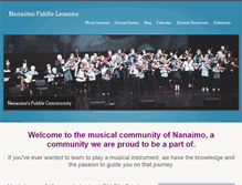 Tablet Screenshot of nanaimofiddlelessons.com